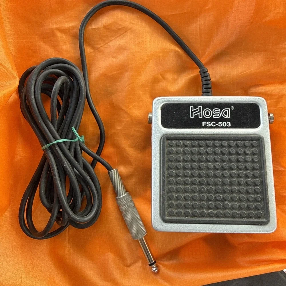 Hosa FSC-503 Momentary Foot Switch Control Keyboards Drum Machine